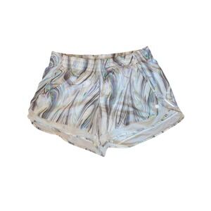 Athleta Running Shorts Women's Swirl Print Athletic Performance Shorts